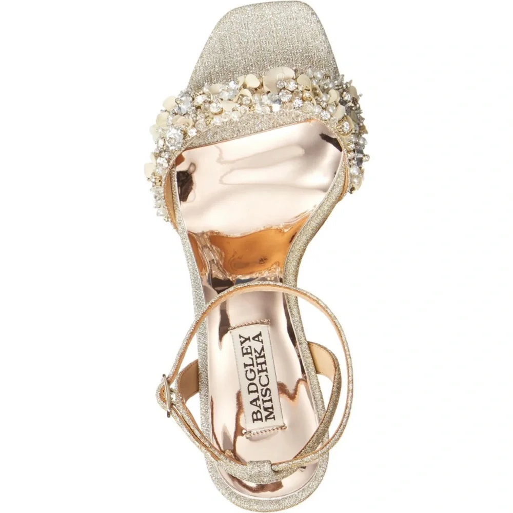 Badgley Mischka Telissa in Platino (Gold) - Picture 6 of 7